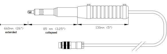 PIT-50-4 Optional extendable pitot tube