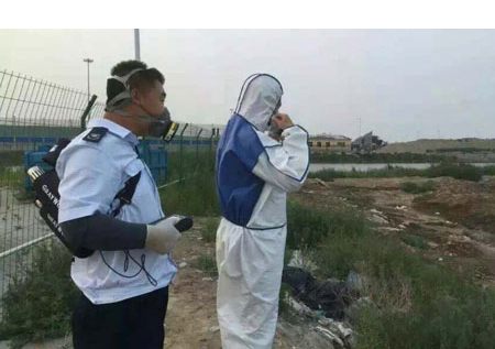 Field measurements are spot-checked and data-logged at 
        the blast site by civil servants of the Environmental 
        Protection Agency for further analysis.