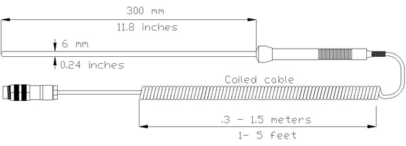 RTD-100A-CL Pt100 Temperature Probe